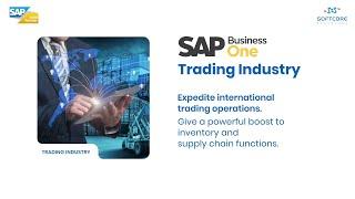 ERP Software for Trading Industry | An ERP Solution for SMEs | SAP Business One | SoftCore Solutions