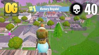 40 Elimination Solo Vs Squads Wins Gameplay (Fortnite OG PS4 Controller)