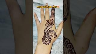 simple back hand design#learnwithme #mehndi #cute design