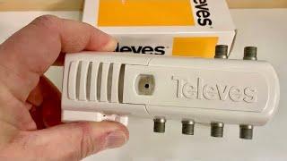 Televes TV Antenna 5-way TV Distribution Amplifier 552380