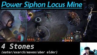 4 Stone - Power Siphon Locus Mine Trickster League Start Highlights [Path of Exile 3.24]