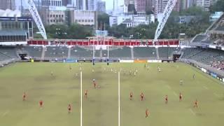 Nathan Earle's try in Chartis Cup, Hong Kong 9 June 2012