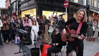 THIS IS SO FUNNY..CROWDS WAIT & KENNY APPEARS - Abba Sos Allie Sherlock cover & Zoe Clarke
