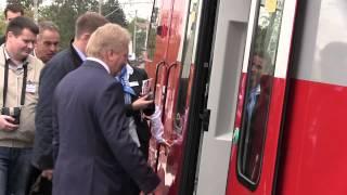 SWISSRAIL @ EXPO 1520: Jungfernfahrt Stadler KISS Breitspur