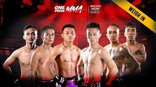 KEPALA SALING BERADU! | ANCAMAN DIBALAS DENGAN SANTAI | WEIGH IN ONE PRIDE MMA