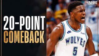 The Timberwolves BEST PLAYS From The Biggest Halftime Comeback In Game 7 History! May 19, 2024