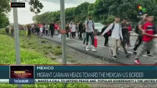 New migrant caravan leaves southern Mexico