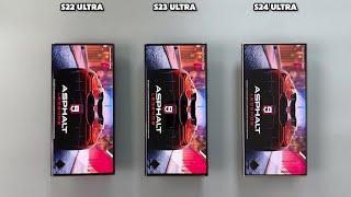 Samsung S24 Ultra vs Samsung S23 Ultra vs Samsung S22 Ultra Speedtest & Camera Comparison