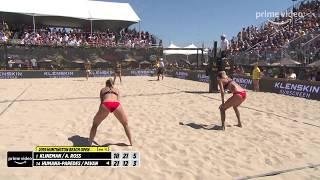 Sarah Pavan Layout and Swing Against the A-Team | AVP Huntington Beach Open 2019