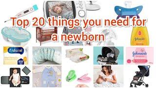 Top 20 things you need for a newborn // Baby shopping list // newborn baby shopping