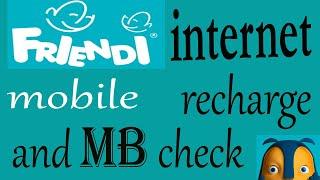 friendi mobile internet recharge and blance check || FRIENDI MB CHECK || virgin mobile mb check