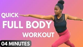 4 MINUTES AT HOME WORKOUT TO GET THE BODY MOVING | NO EQUIPMENT NEEDED