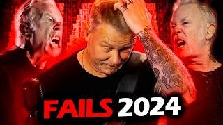 JAMES HETFIELD GUITAR FAILS COMPILATION (2024) #METALLICA