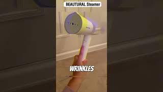 "BEAUTURAL Portable Steamer: Remove Wrinkles in 30 Seconds!" #maanivstech #tech #amazon #gadgets