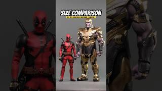 Size Comparison: Hot Toys Marvel Studios Deadpool & Wolverine - Deadpool #marvel #deadpool