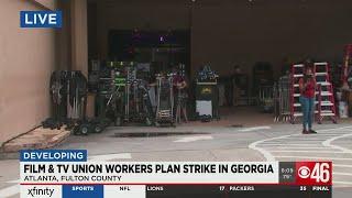 Film and TV union workers plan strike in Georgia