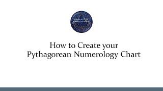 How to Create your Pythagorean Numerology Chart