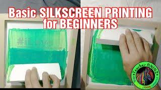 Basic Silkscreen Printing for beginners | Using a paper stencil #silkscreenprinting