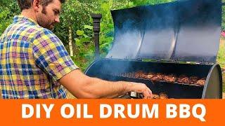 BUILDING AN OIL DRUM BBQ STEP BY STEP: OIL BARREL BARBECUE | Off Grid Project