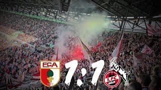 Augsburg - 1.FC Köln 1:1 Stimmung Ultras Köln Auswärtsblock