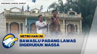 Massa Protes Kecurangan Pemilu di BAWASLU Padang Lawas