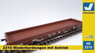 H0 Niederbordwagen mit Antrieb - Viessmann 2310