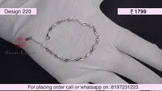 Flaunt Basket presents 925 silver bracelet: A Trendy Jewelry Spot.