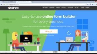 Как сделать форму(анкету) на Jotform.Татьяна Пономарева.