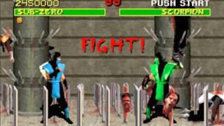 Mortal Kombat MS-DOS Version Very Hard Reptile Battle