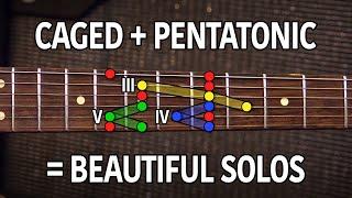 How To Use Basic CAGED To Solo Effortlessly Over Chord Changes - Lead Guitar Lesson