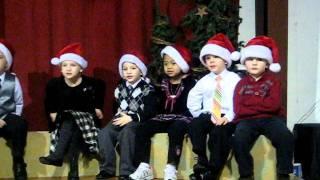 #6 - Five Vowels Song - Milo's Preschool Christmas Program 2011