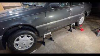 RennStand Jack Stands for Supporting my 1994 Mercedes C280 W202 and how to lift your Mercedes