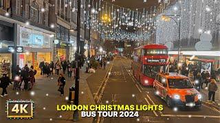 London Christmas Lights Bus Tour 2024: Festive Adventure with Audio Guide 