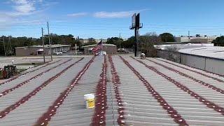 How to Restore a Commercial Metal Roof #metalroof #roofpainting #roofrestoration #roofcoating