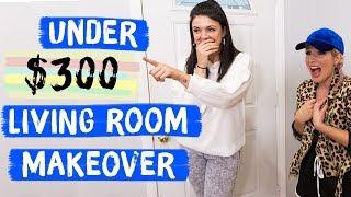 Under $300 Living Room Makeover | Mr. Kate Decorates on a Budget