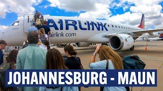 Airlink Embraer E190AR Economy Class  Johannesburg JNB to Maun MUB