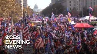 Trump supporters rally in Washington to dispute election results