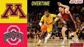 Ohio State  Vs Minnesota Men's Basketball Game Highlights 2 OT  | Jan 6,2025