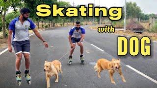 SKATING WITH DOG | YOUNG GUNS CLUB |