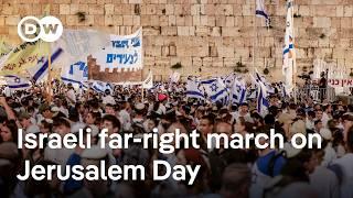 Israeli ultranationalists march through Jerusalem's Palestinian areas, storm UN compound | DW News