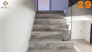 How to Install Stone Tile on Stairs (29)