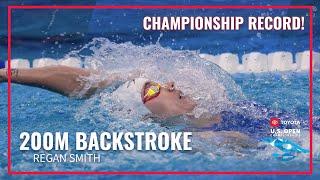 Impressive Championship Record Swim by Regan Smith in 200M Backstroke | 2023 Toyota U.S. Open