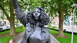 Edward Colston statue replaced with sculpture of Black Lives Matter protester