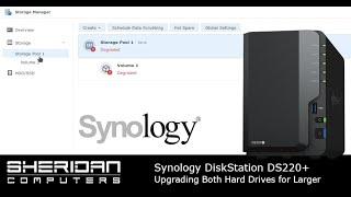 Synology DS220+ | Upgrading hard drives to expand storage | Drive Replacement