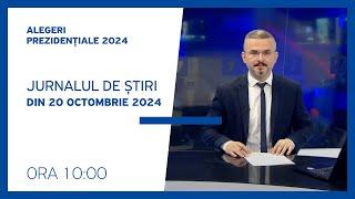 Jurnalul orei 10:00, 20.10.2024 /// Alegerile sunt la Jurnal TV