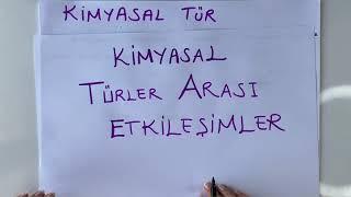 9. SINIF KİMYA 3. ÜNİTE - KİMYASAL TÜRLER ARASI ETKİLEŞİMLER -  1 - KİMYASAL TÜRLER | 2021