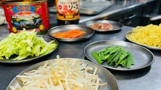 【プロが作る】中華料理屋ソース焼きそば解説　上海焼きそば（上海炒麺）見て楽しい食べて嬉しい。ASMR