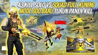 43 KILL SOLO VS SQUAD FULL KUNING !!! BARU TURUN PANEN KILL 3 SQUAD LEBIH DI CLOCK TOWER 