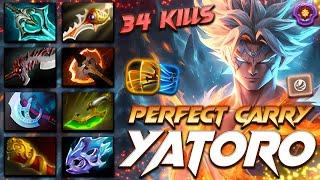 Yatoro Juggernaut [34/4/10] Perfect Carry - Dota 2 Pro Gameplay [Watch & Learn]