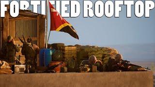 FORTIFYING THE ICONIC T BUILDING ROOFTOP - Squad Full Round SuperFob Gameplay